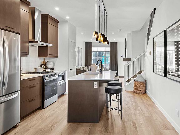 A photo of the kitchen of the Kendal laned model by Brookfield Residential