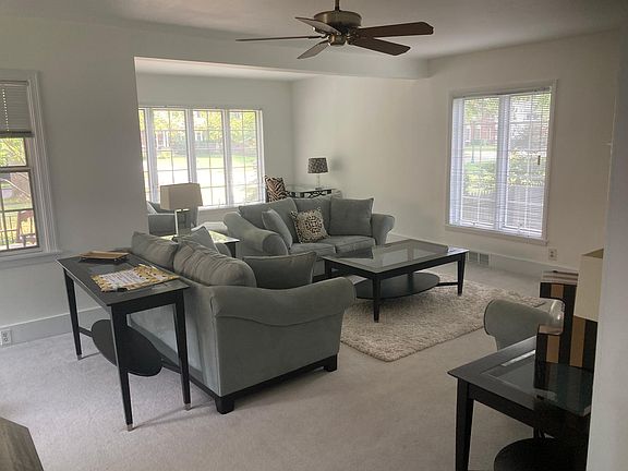 Sunny front living room study or social area