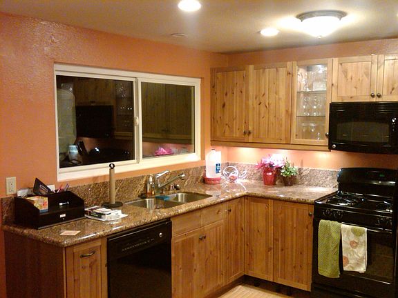 New Kitchen Cabinets, Appliances with Granite Countertops