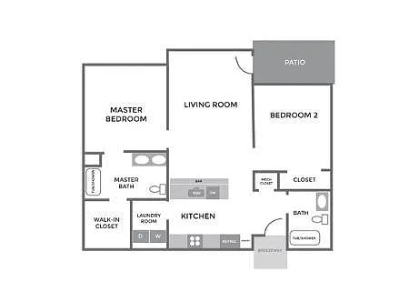 Floor plan 2 Bedroom