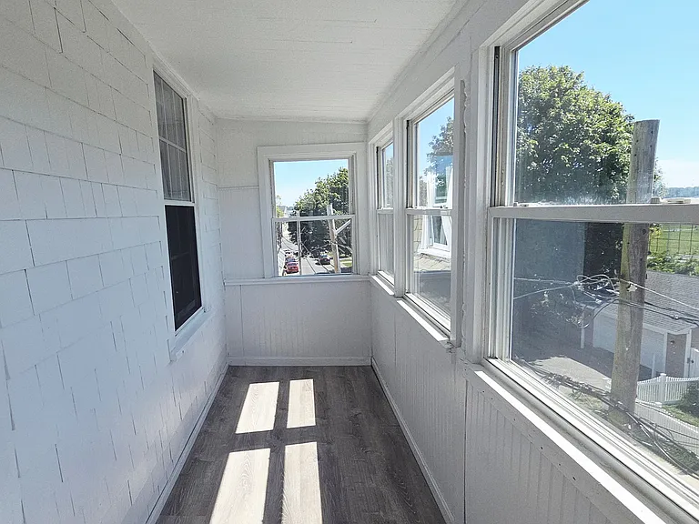 new floor in enclosed porch