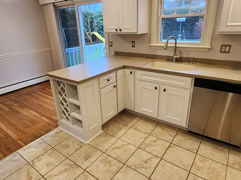 kitchen and dining area