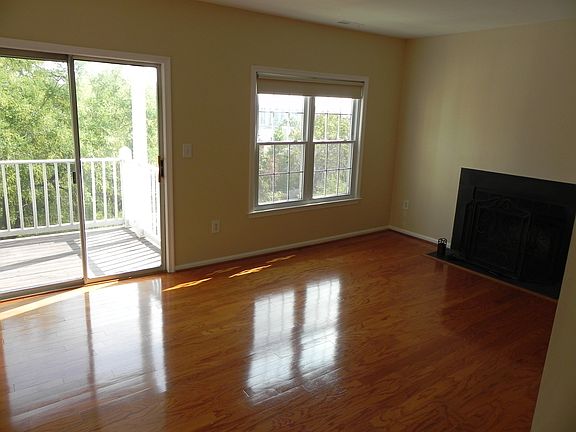 Living Room with Porch and Fireplace