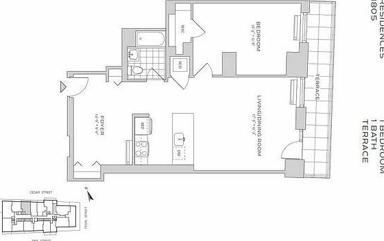 2nd image of 70 Pine St APT 1805