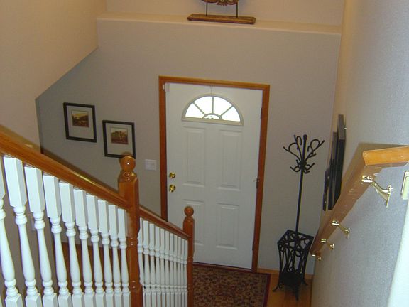 Stairway with plant shelf