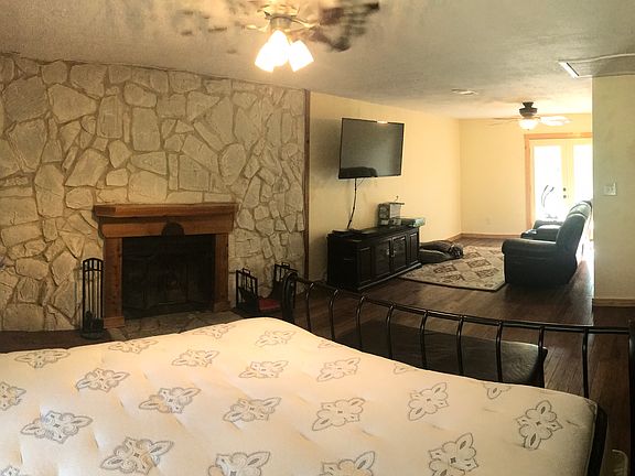 Master bed w/ fireplace