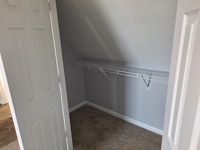 Large storage closets in both upstairs bedrooms.