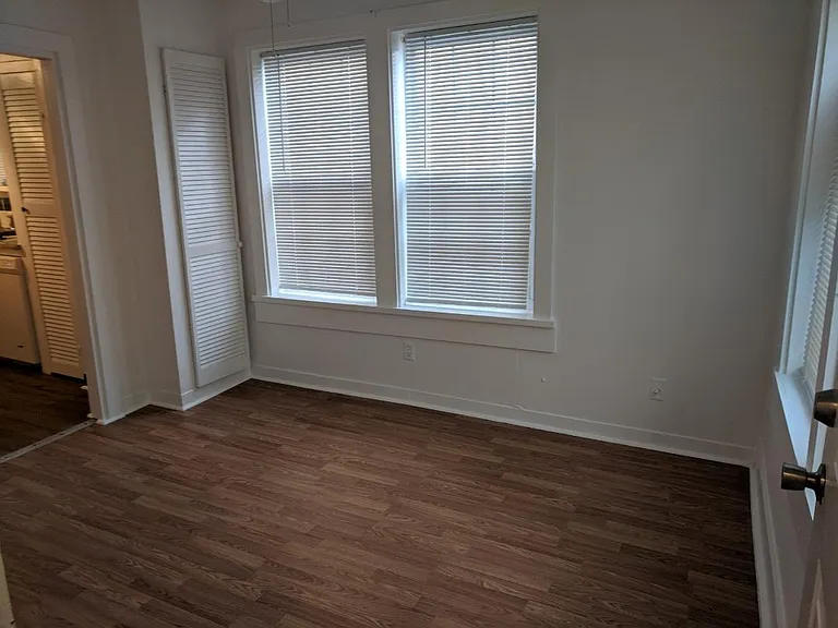 Living area facing 1st Street across from beach.