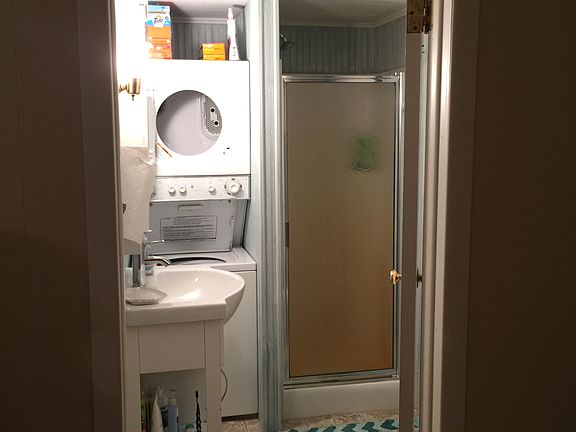 Bathroom with laundry