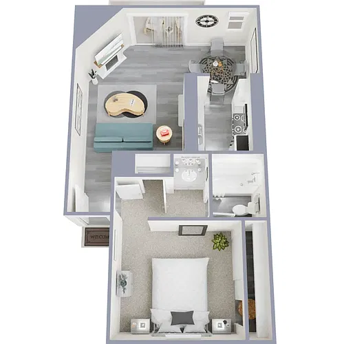 Floor plan has granite
