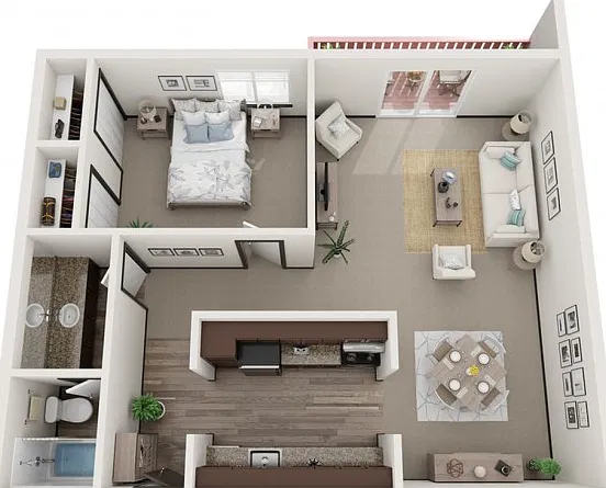 One Bedroom, One Bathroom | Ridge View Apartments | Apartments in Saint Francis, WI One Bedroom, One Bathroom | Ridge View Apartments | Apartments in Saint Francis, WI