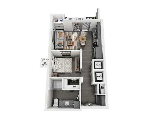 Floor plan Studio E1F-II