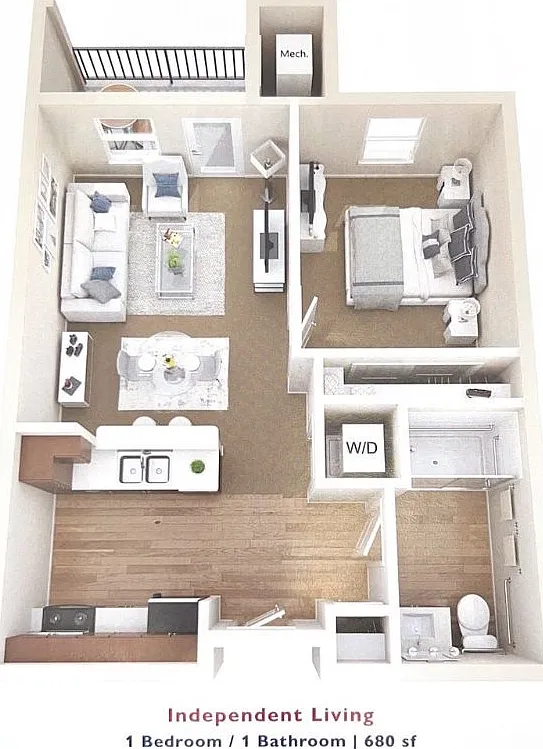 2 bed, 1040 sqft, $4,100 — Photo 1