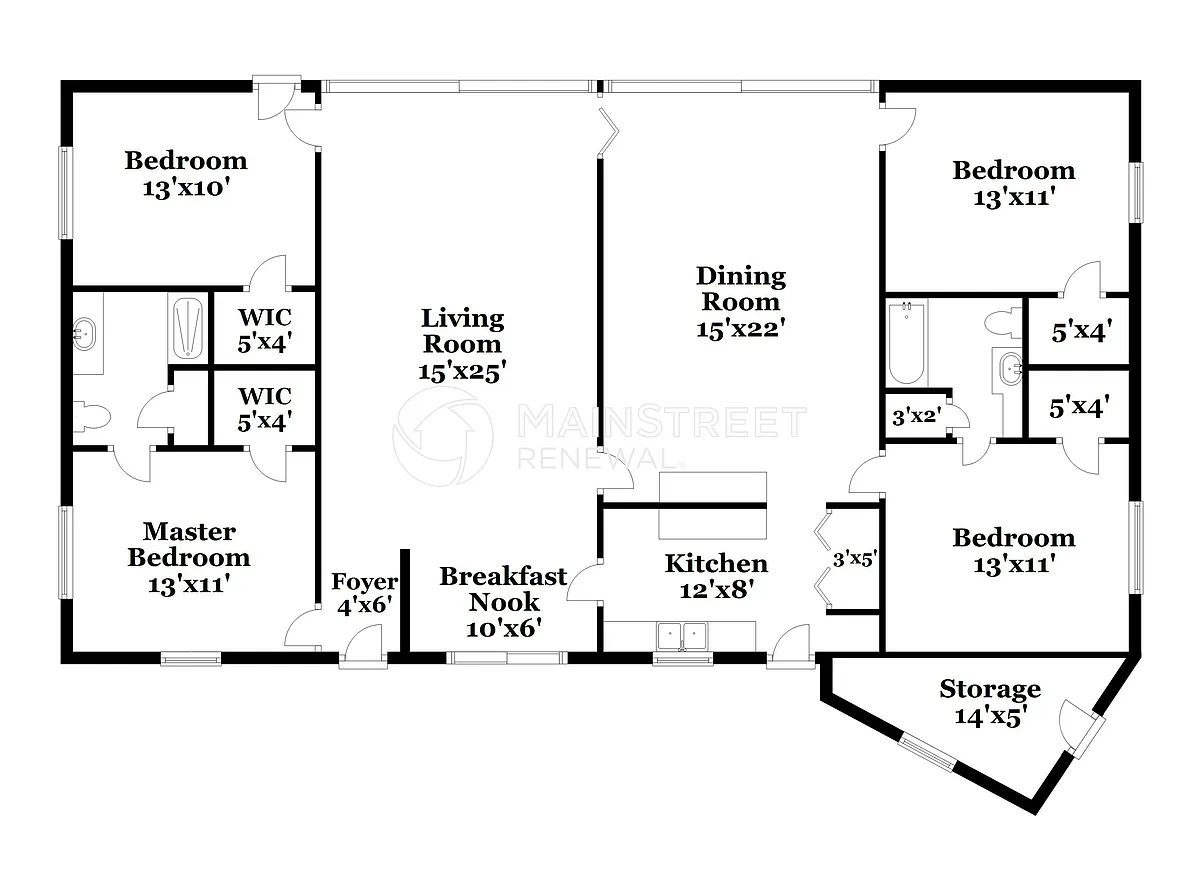 Floor Plan - 5205 Haverill Dr