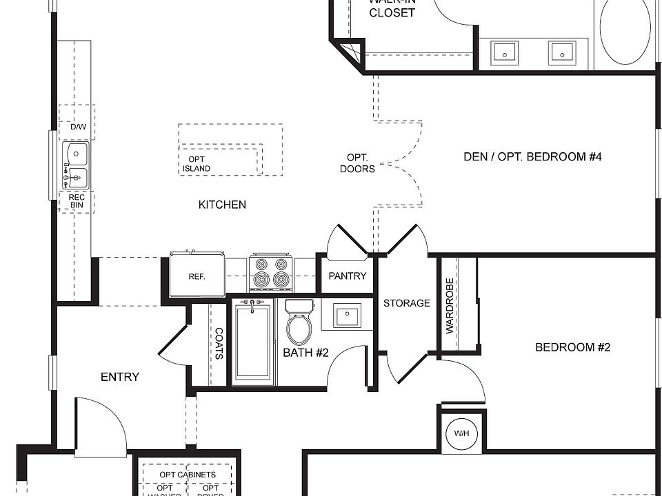 Lakeside - Plan 2A - Floorplan