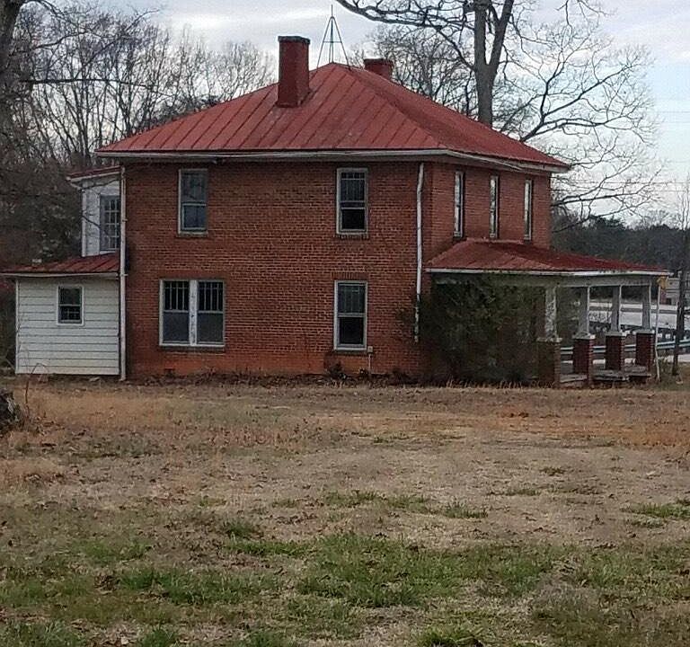 Brick building with covered porch