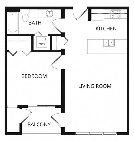 Floor plan 1X1