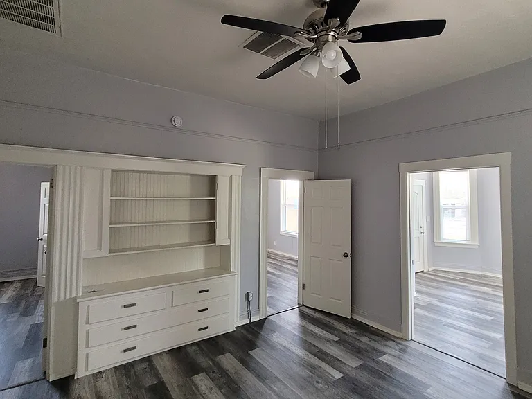 Built in storage in living room