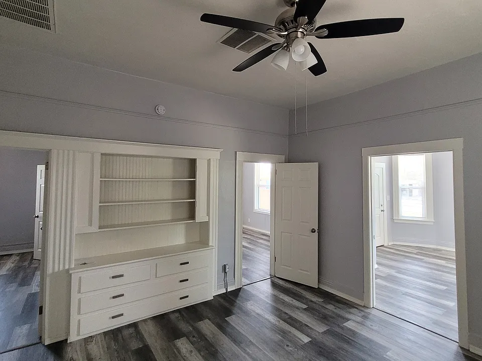Built in storage in living room