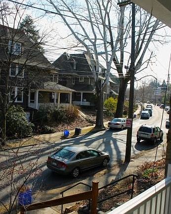 From the porch