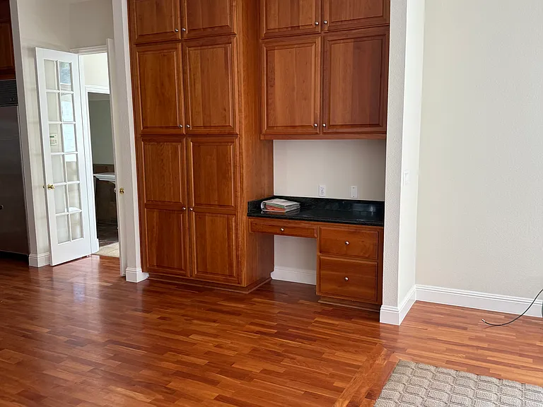 Kitchen pantry and desk area