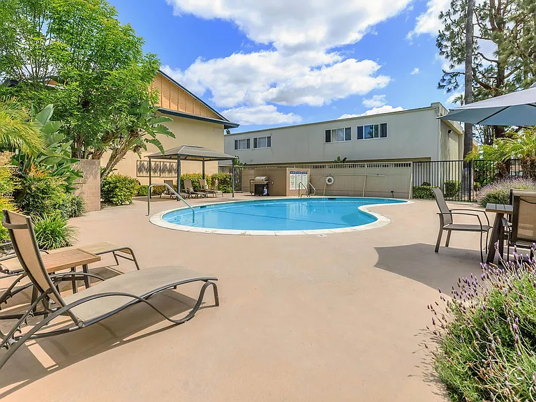 Sparkling pool.