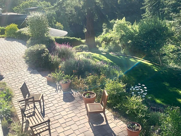 stone courtyard