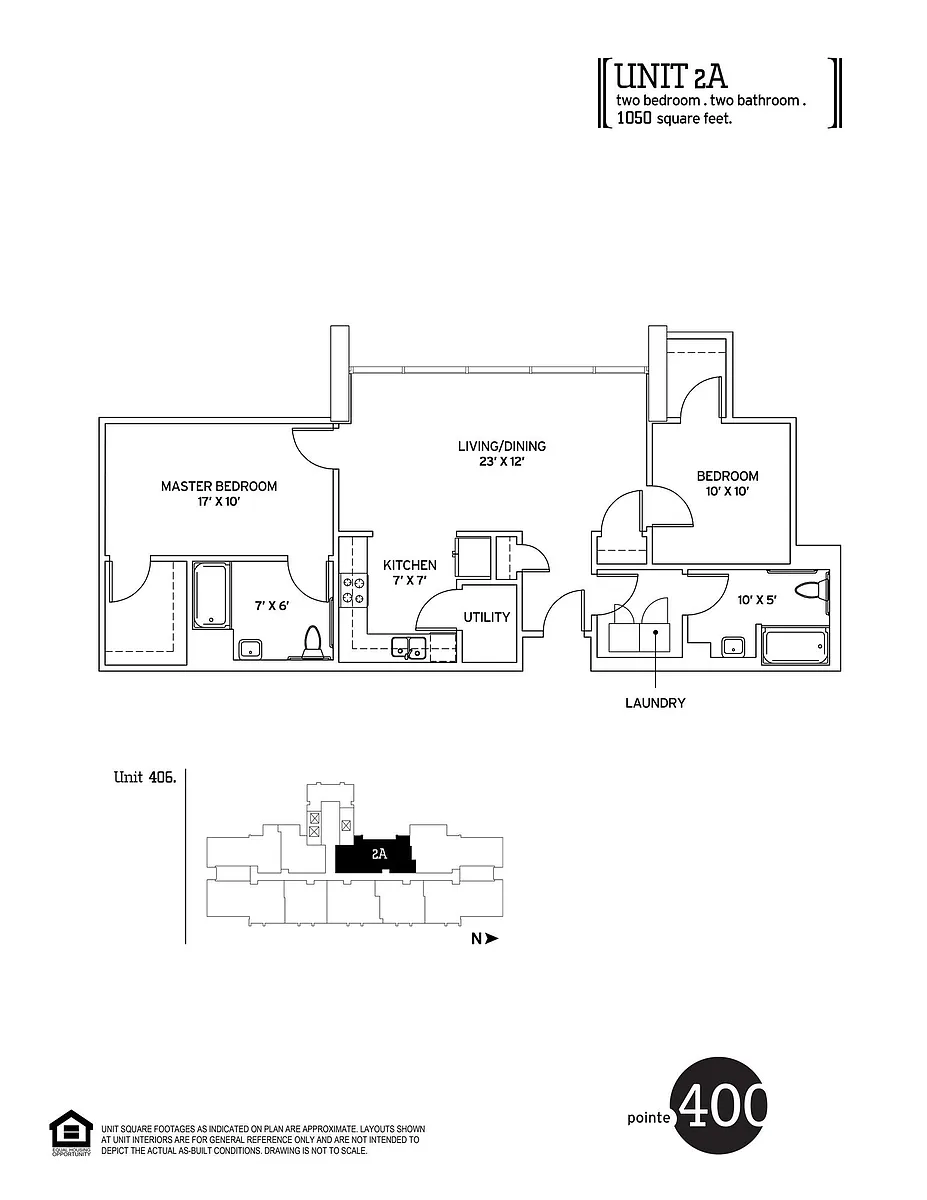 Floor plan Two Bedroom