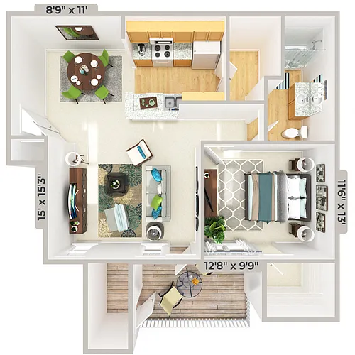 Floor plan A - The Cabana