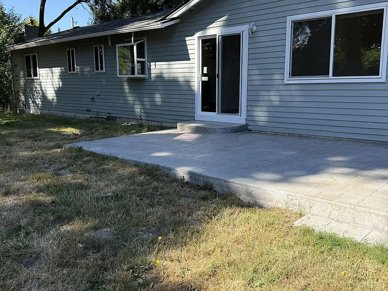 Back of House and patio