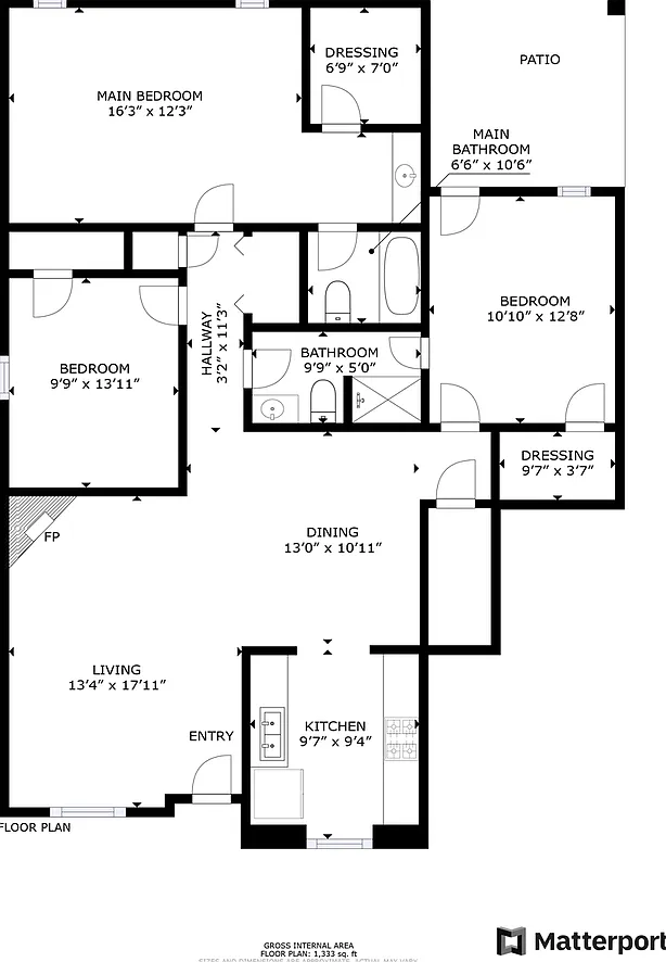 3 bed, 2.0 bath, 1308 sqft, $1,775 — Photo 2