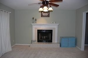 Hearth room off kitchen 