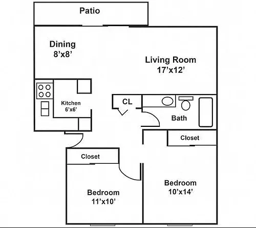 Floor plan 2x1 - Signature