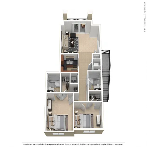 Floor plan Residence 3 Upgraded