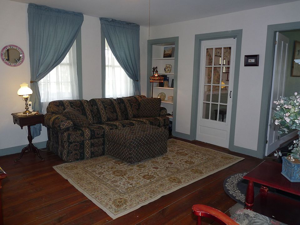Living room with french door
