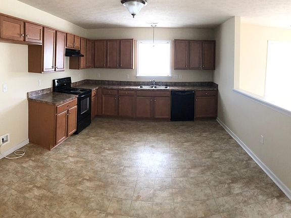Kitchen open into living room