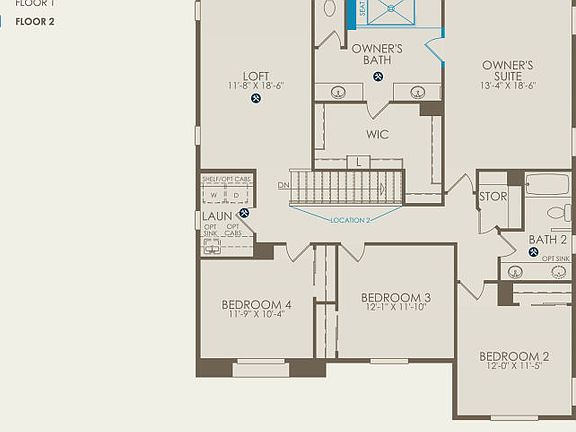Plan 4 Floor Plan, Quick Move-In Home, Floor 2