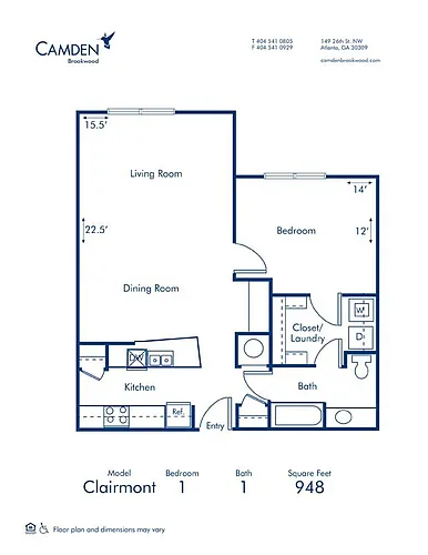 Floor plan Clairmont