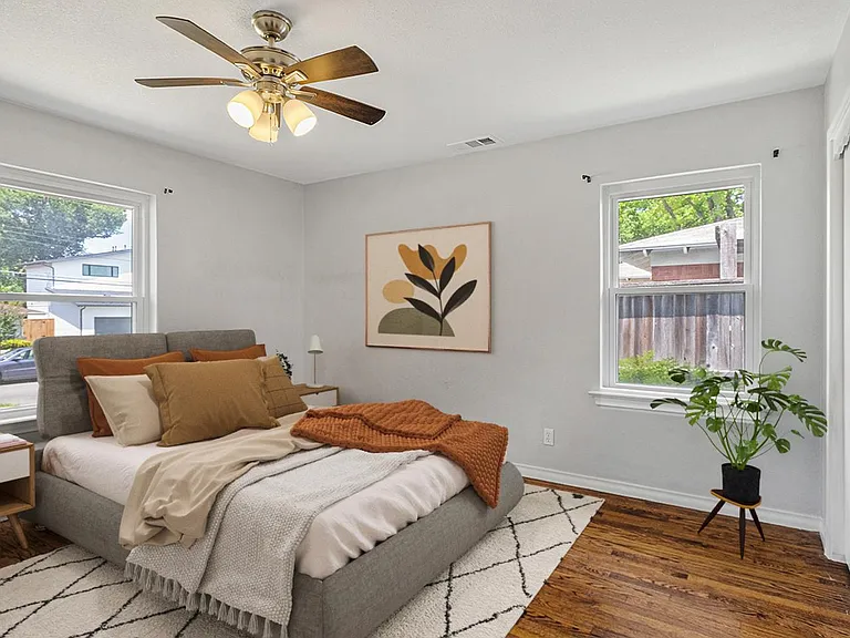 Bedroom 2. This image shows a virtually furnished space. Bedrooms come unfurnished.