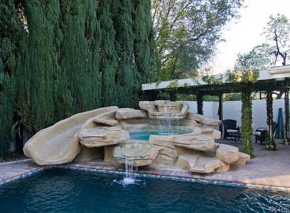 Slide and Waterfall with Jacuzzi