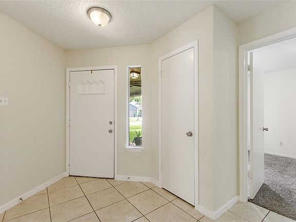 Coat closet off the front door
