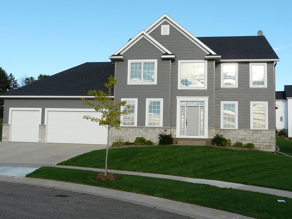West side of the home