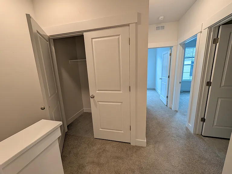 3rd level washer/dryer closet. Easily accessible to all of the bedrooms.