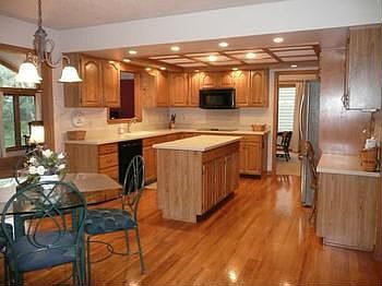 Wonderfully appointed gourmet kitchen is spacious enough for all of the chefs in the family! Great e