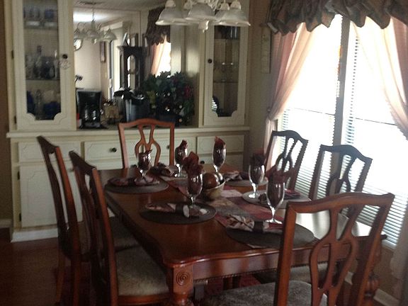 Dining area for entertaining