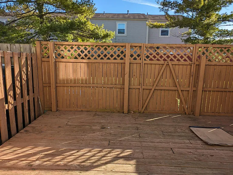 Fenced Decking/ Patio