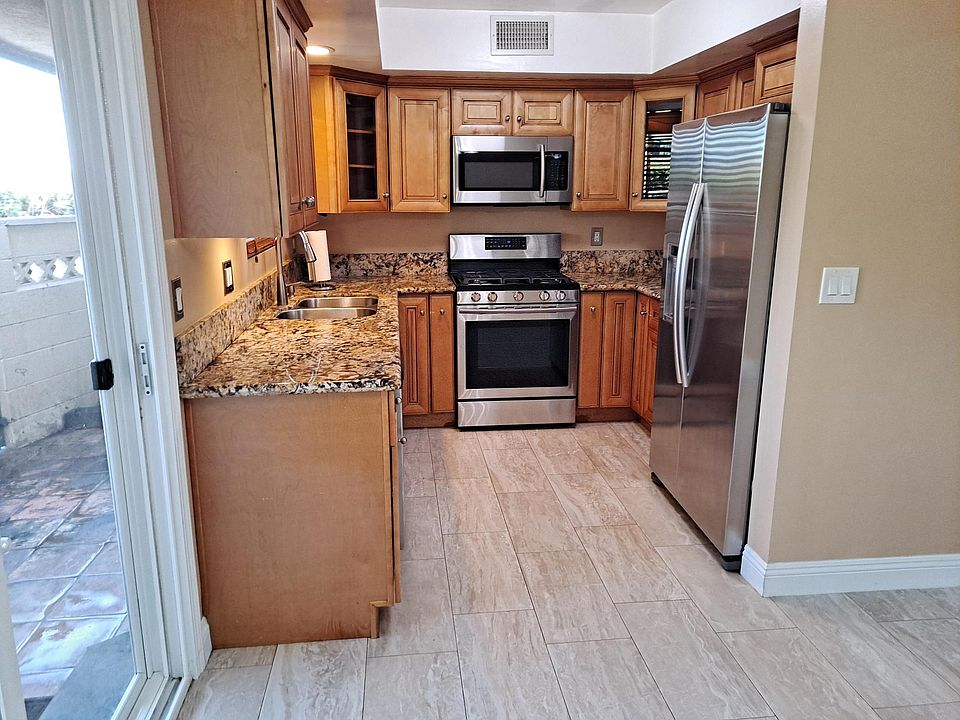 View into kitchen from dinning room Apt 11
