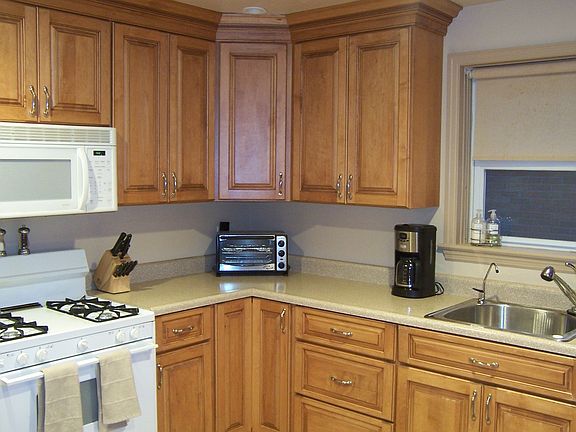 Plentiful cabinets and counter tops