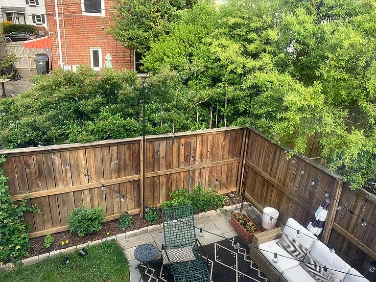 Back patio is perfect for entertaining and alfresco dining.
