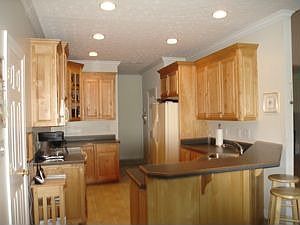 Kitchen with walk in pantry